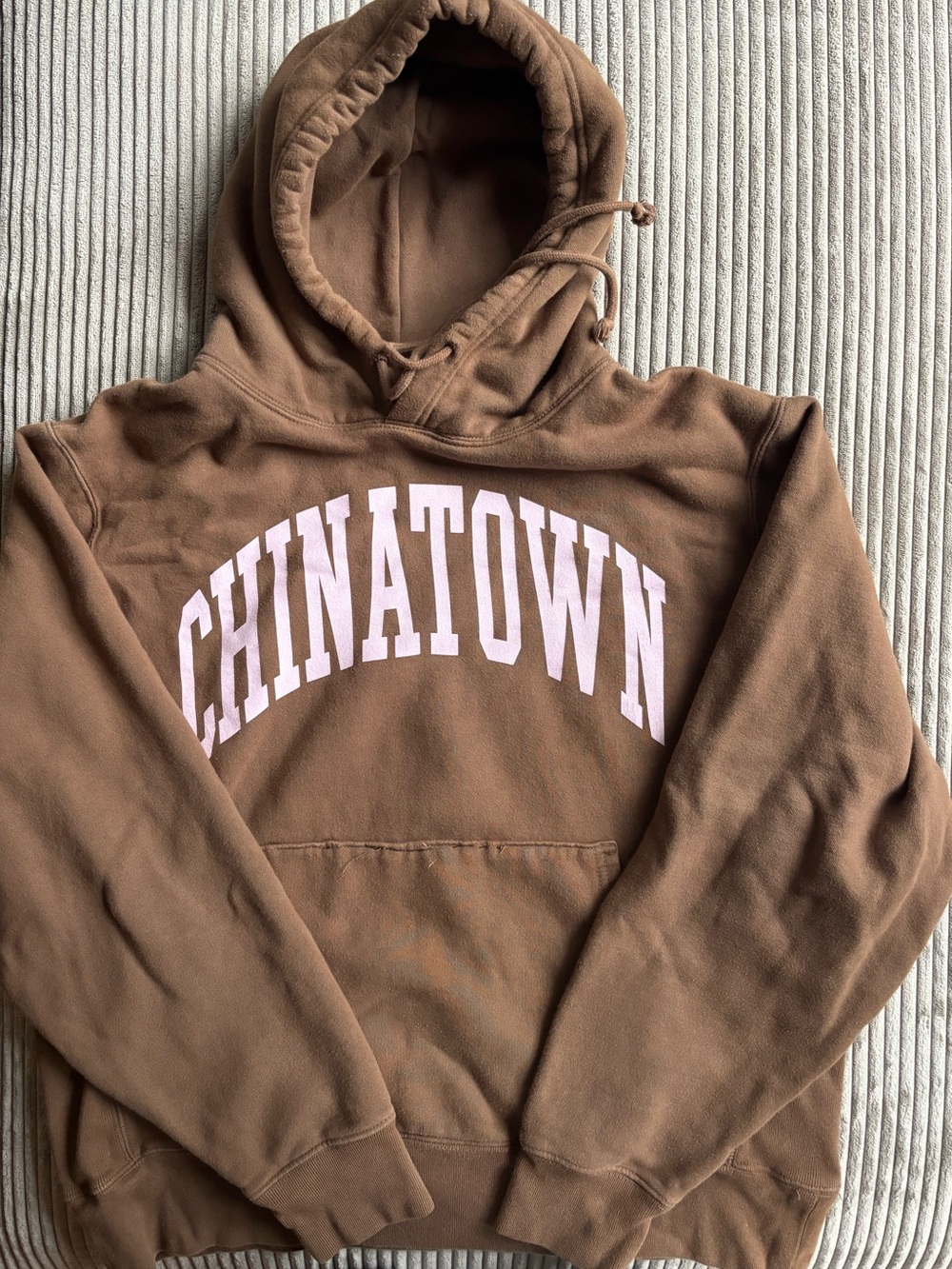 Brown and pink Chinatown Market sweatshirt size L